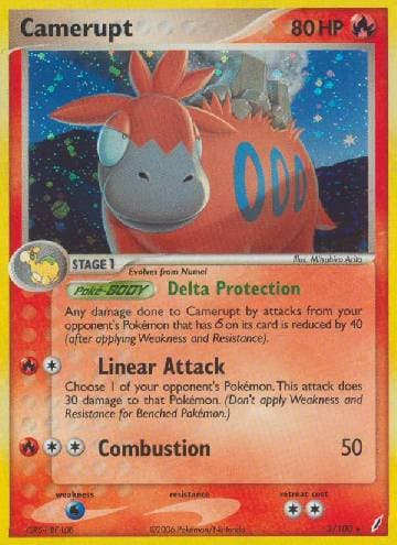 Carta Camerupt (3/100) do set Crystal Guardians — Pokémon TCG | Bynx