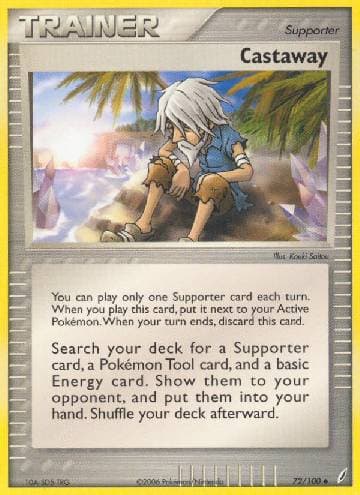 Carta Castaway (72/100) do set Crystal Guardians — Pokémon TCG | Bynx