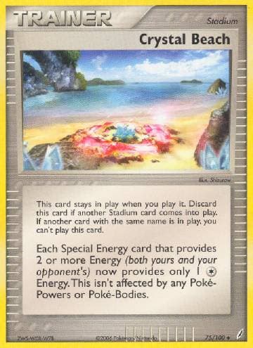 Carta Crystal Beach (75/100) do set Crystal Guardians — Pokémon TCG | Bynx
