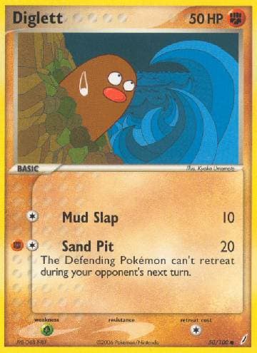 Carta Diglett (50/100) do set Crystal Guardians — Pokémon TCG | Bynx