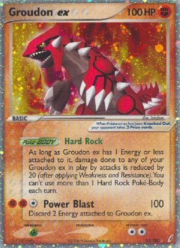 Carta Groudon ex (93/100) do set Crystal Guardians — Pokémon TCG | Bynx