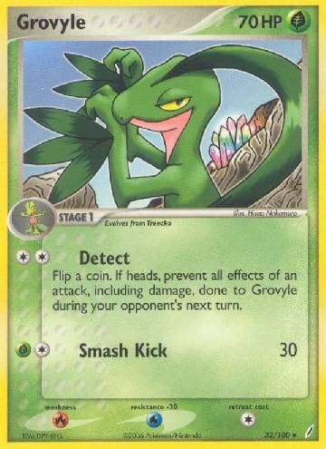 Carta Grovyle (32/100) do set Crystal Guardians — Pokémon TCG | Bynx