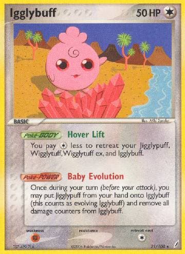 Carta Igglybuff (21/100) do set Crystal Guardians — Pokémon TCG | Bynx