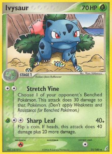 Carta Ivysaur (35/100) do set Crystal Guardians — Pokémon TCG | Bynx