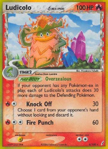 Carta Ludicolo (6/100) do set Crystal Guardians — Pokémon TCG | Bynx