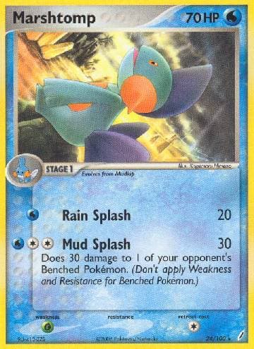 Carta Marshtomp (24/100) do set Crystal Guardians — Pokémon TCG | Bynx
