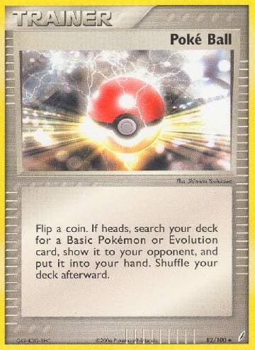 Carta Poké Ball (82/100) do set Crystal Guardians — Pokémon TCG | Bynx
