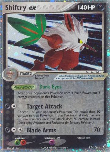 Carta Shiftry ex (97/100) do set Crystal Guardians — Pokémon TCG | Bynx
