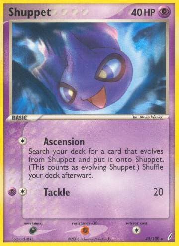 Carta Shuppet (40/100) do set Crystal Guardians — Pokémon TCG | Bynx