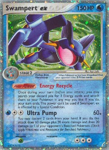 Carta Swampert ex (98/100) do set Crystal Guardians — Pokémon TCG | Bynx