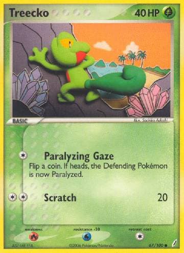 Carta Treecko (67/100) do set Crystal Guardians — Pokémon TCG | Bynx