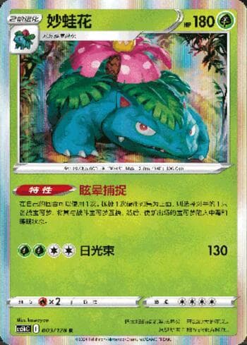 Carta Venusaur do set Promos Chinesas — Pokémon TCG | Bynx