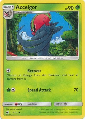 Carta Accelgor (9/111) do set Invasão Carmim — Pokémon TCG | Bynx