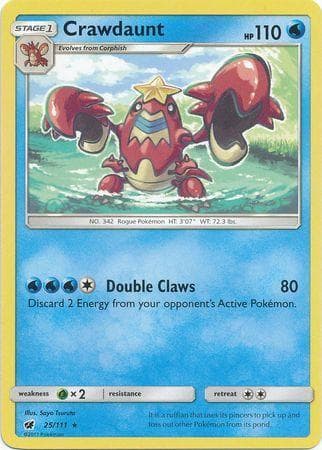 Carta Crawdaunt (25/111) do set Invasão Carmim — Pokémon TCG | Bynx