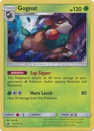 Carta Gogoat (11/111) do set Invasão Carmim — Pokémon TCG | Bynx