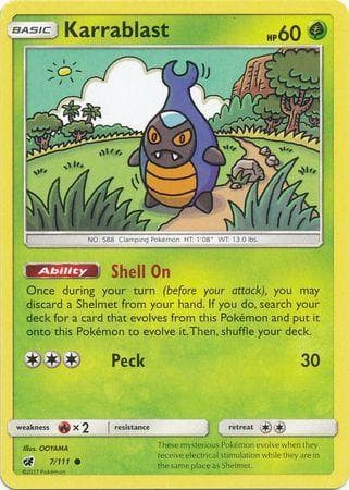 Carta Karrablast (7/111) do set Invasão Carmim — Pokémon TCG | Bynx