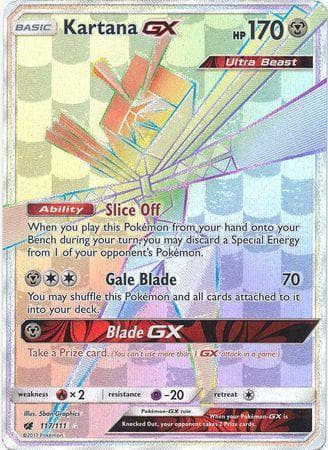 Carta Kartana-GX (117/111) do set Invasão Carmim — Pokémon TCG | Bynx