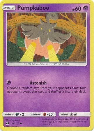 Carta Pumpkaboo (44/111) do set Invasão Carmim — Pokémon TCG | Bynx