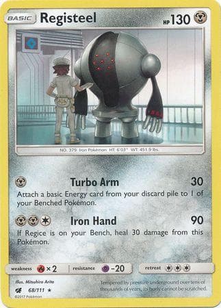 Carta Registeel (68/111) do set Invasão Carmim — Pokémon TCG | Bynx
