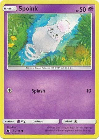 Carta Spoink (41/111) do set Invasão Carmim — Pokémon TCG | Bynx