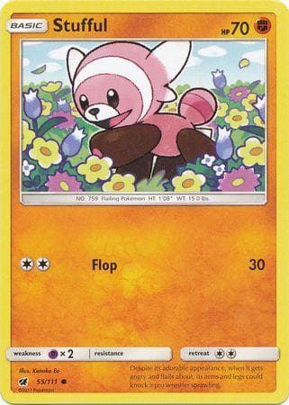 Carta Stufful (55/111) do set Invasão Carmim — Pokémon TCG | Bynx