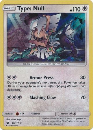 Carta Type: Null (89/111) do set Invasão Carmim — Pokémon TCG | Bynx