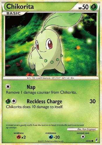 Carta Chikorita (53/95) do set Chamado das Lendas — Pokémon TCG | Bynx