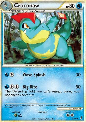 Carta Croconaw (41/95) do set Chamado das Lendas — Pokémon TCG | Bynx