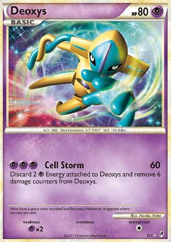Carta Deoxys (SL1/95) do set Chamado das Lendas — Pokémon TCG | Bynx