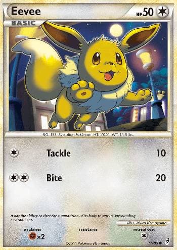 Carta Eevee (56/95) do set Chamado das Lendas — Pokémon TCG | Bynx