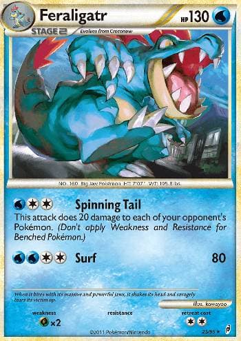 Carta Feraligatr (25/95) do set Chamado das Lendas — Pokémon TCG | Bynx