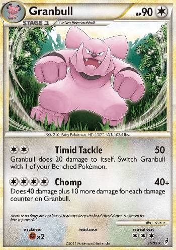 Carta Granbull (26/95) do set Chamado das Lendas — Pokémon TCG | Bynx