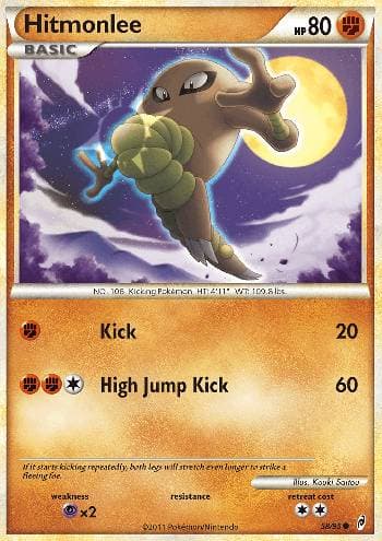 Carta Hitmonlee (58/95) do set Chamado das Lendas — Pokémon TCG | Bynx