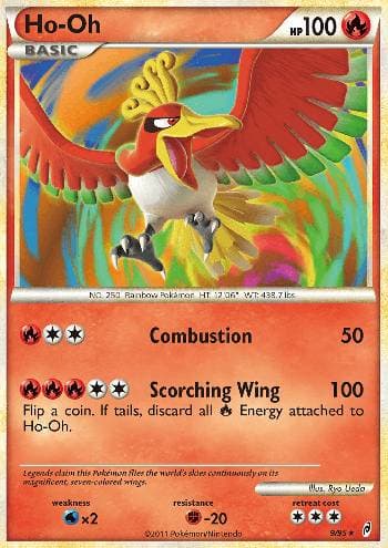 Carta Ho-Oh (9/95) do set Chamado das Lendas — Pokémon TCG | Bynx