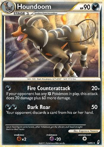 Carta Houndoom (10/95) do set Chamado das Lendas — Pokémon TCG | Bynx