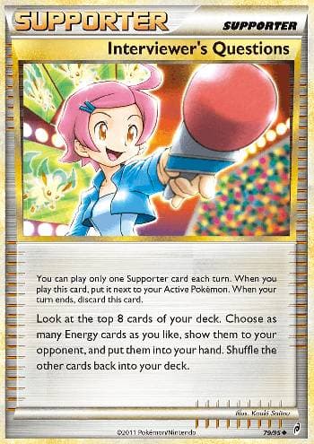Carta Interviewer's Questions (79/95) do set Chamado das Lendas — Pokémon TCG | Bynx