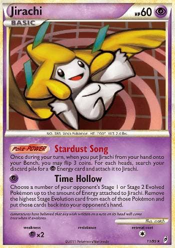 Carta Jirachi (11/95) do set Chamado das Lendas — Pokémon TCG | Bynx