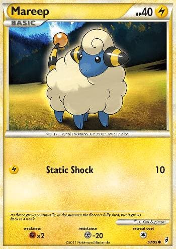 Carta Mareep (63/95) do set Chamado das Lendas — Pokémon TCG | Bynx