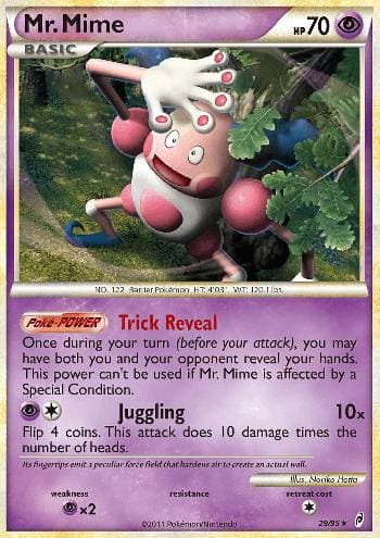 Carta Mr. Mime (29/95) do set Chamado das Lendas — Pokémon TCG | Bynx