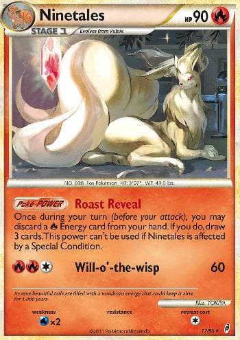 Carta Ninetales (17/95) do set Chamado das Lendas — Pokémon TCG | Bynx