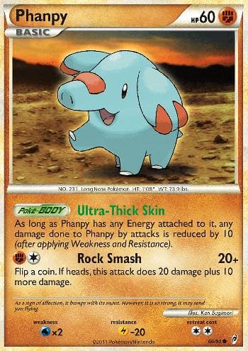 Carta Phanpy (66/95) do set Chamado das Lendas — Pokémon TCG | Bynx