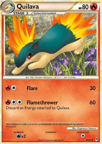 Carta Quilava (49/95) do set Chamado das Lendas — Pokémon TCG | Bynx