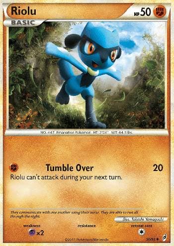 Carta Riolu (50/95) do set Chamado das Lendas — Pokémon TCG | Bynx