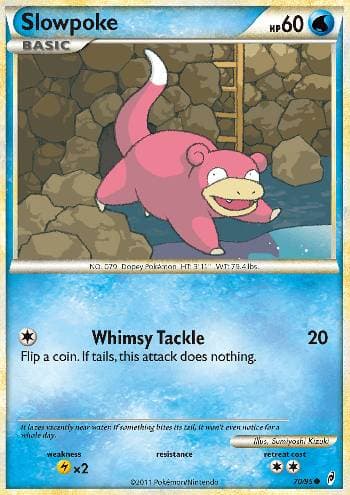 Carta Slowpoke (70/95) do set Chamado das Lendas — Pokémon TCG | Bynx