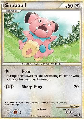 Carta Snubbull (71/95) do set Chamado das Lendas — Pokémon TCG | Bynx