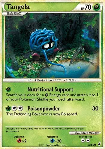 Carta Tangela (72/95) do set Chamado das Lendas — Pokémon TCG | Bynx