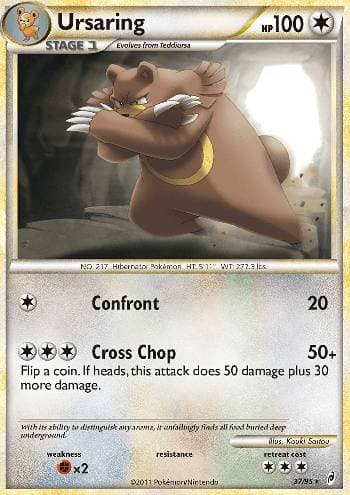 Carta Ursaring (37/95) do set Chamado das Lendas — Pokémon TCG | Bynx