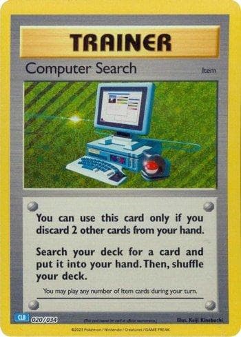 Carta Computer Search (020/034) do set Blastoise & Suicune ex Deck — Pokémon TCG | Bynx