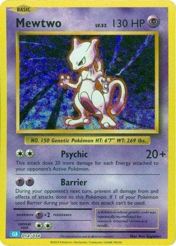 Mewtwo (014/034) — Blastoise & Suicune ex Deck