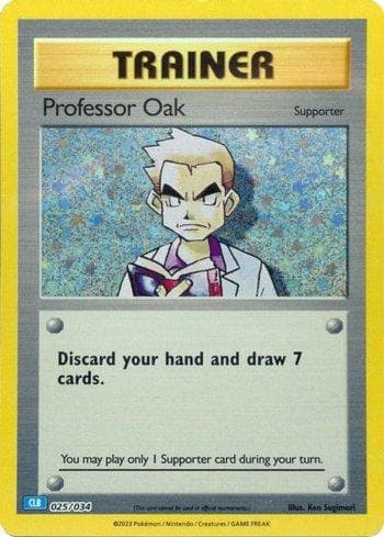 Carta Professor Oak (025/034) do set Blastoise & Suicune ex Deck — Pokémon TCG | Bynx